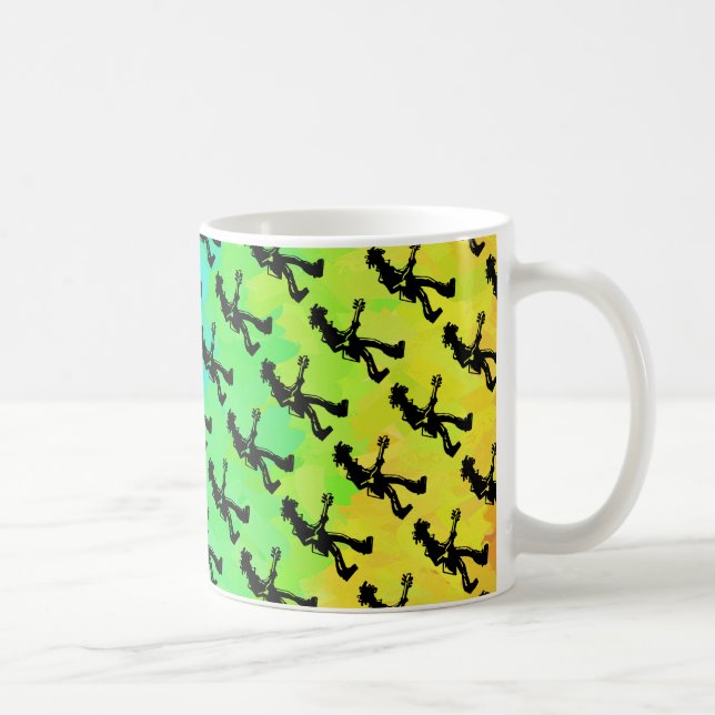 New York Boogie Nights Guitar Rainbow Kaffeetasse (Rechts)