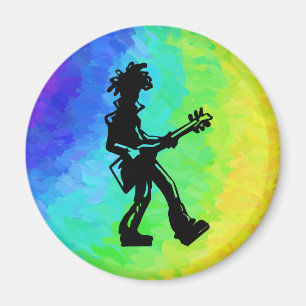 New York Boogie Nights Guitar Rainbow Magnet