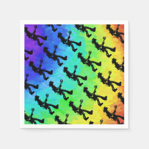 New York Boogie Nights Guitar Rainbow Serviette