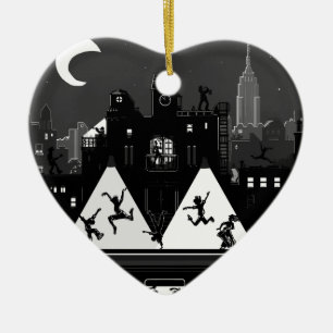 New York Boogie Nights Keramik Ornament