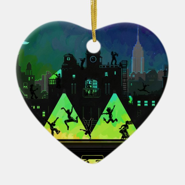 New York Boogie Nights Keramikornament (Vorne)