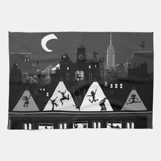 New York Boogie Nights Küchentuch (Horizontal)