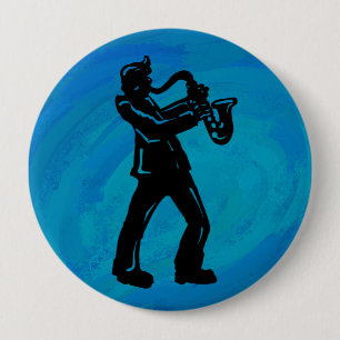 New York Boogie Nights Saxophon Blue Button
