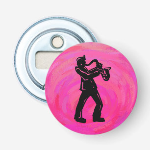New York Boogie Nights Saxophon Hot Pink Flaschenöffner