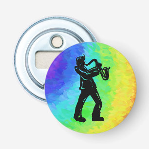 New York Boogie Nights Saxophon Rainbow Flaschenöffner