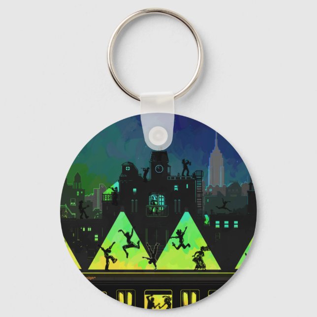 New York Boogie Nights Schlüsselanhänger (Vorderseite)