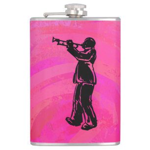 New York Boogie Nights Trumpet Hot Pink Flachmann