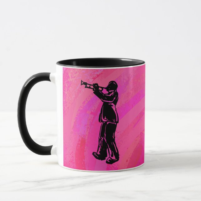 New York Boogie Nights Trumpet Hot Pink Tasse (Links)