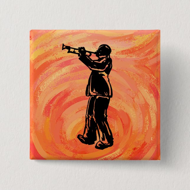 New York Boogie Nights Trumpet Orange Button (Vorderseite)