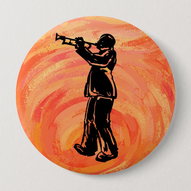 New York Boogie Nights Trumpet Orange Button (Vorderseite)