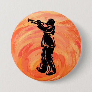 New York Boogie Nights Trumpet Orange Button