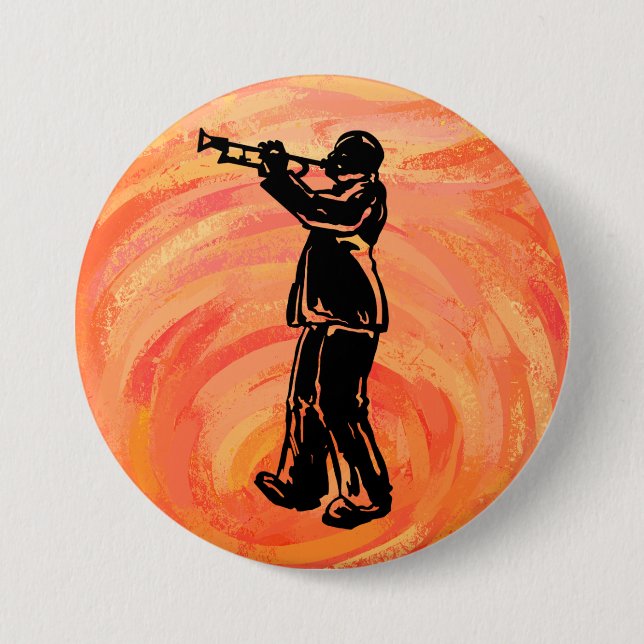 New York Boogie Nights Trumpet Orange Button (Vorderseite)
