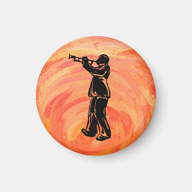 New York Boogie Nights Trumpet Orange Magnet (Vorne)