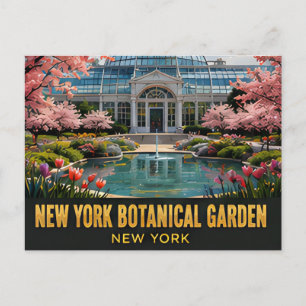New York Botanischer Garten Bronx Stadt Natur Reis Postkarte