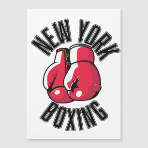 New York Boxing-Logo Magnetkarte