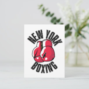 New York Boxing-Logo Postkarte