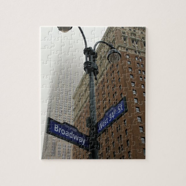 New York - Broadway und 34. - 8x10 - 110 Stk. Puzzle (Vertikal)