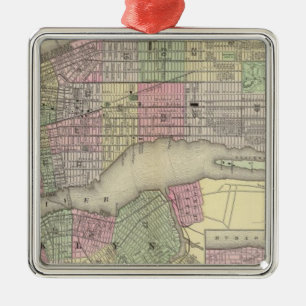 New York, Brooklyn 2 Silbernes Ornament