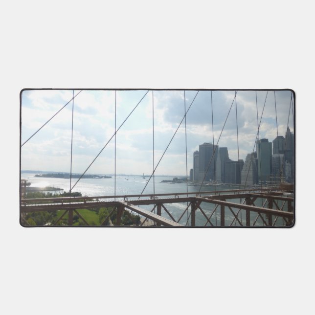 New York, Brooklyn Bridge Desk Mat Schreibtischunterlage (Vorderseite)
