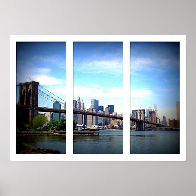 New York - Brooklyn Bridge Poster (Vorne)