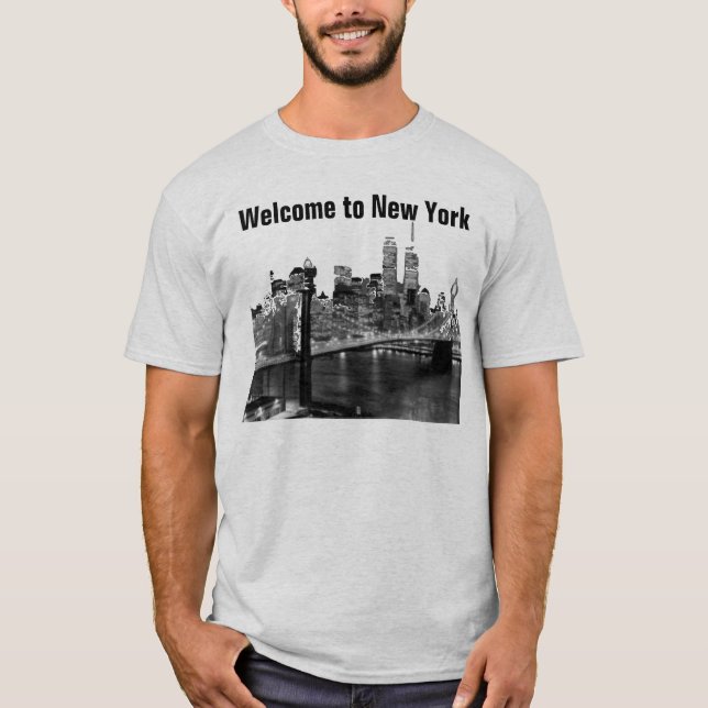 New York Brooklyn Bridge T-Shirt (Vorderseite)