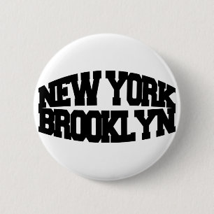 New York Brooklyn Button