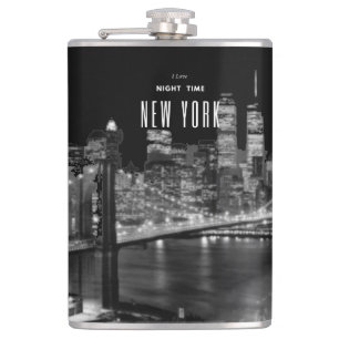New York Brooklyn Flask Flachmann