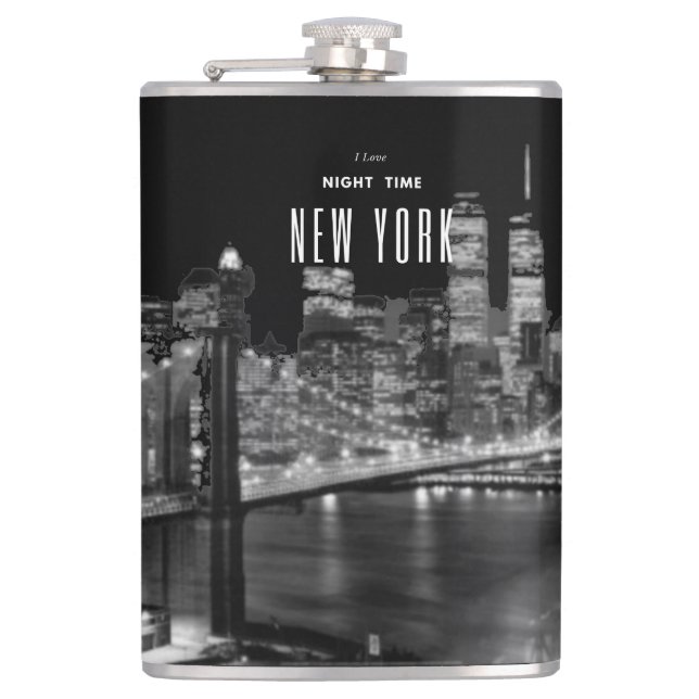 New York Brooklyn Flask Flachmann (Vorderseite)