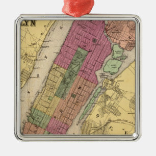 New York, Brooklyn Ornament Aus Metall