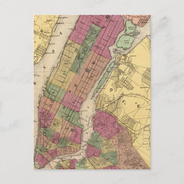 New York, Brooklyn Postkarte (Vorderseite)