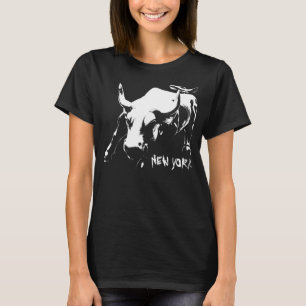 New York Bull T - Shirt Women's NY Shirt Souvenir