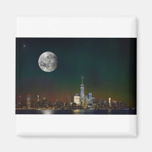 New York by Night Design Magnet