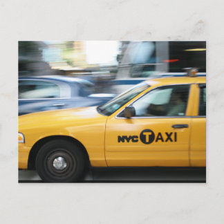 New York Cab Postkarte