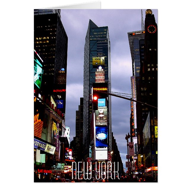 New York Card Times Square New York Souvenir Card (Vorne)