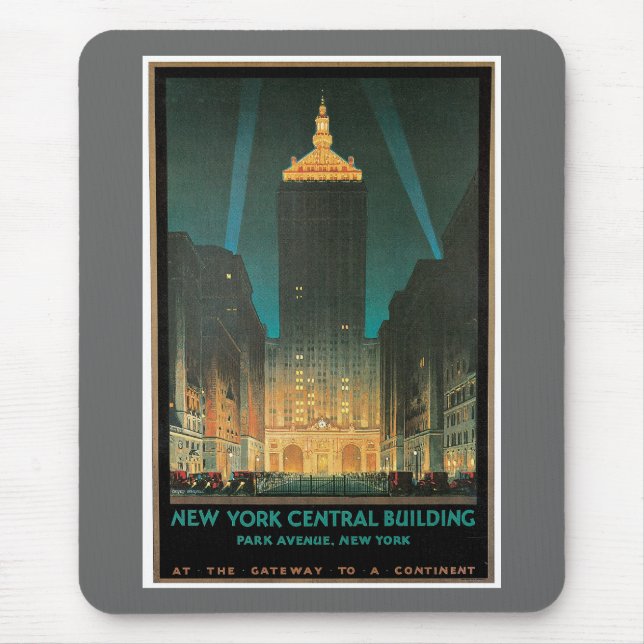 New York Central Gebäude 1930 Mousepad (Vorne)