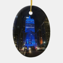 New York Central Gebäude NYC Park Avenue Night Keramikornament