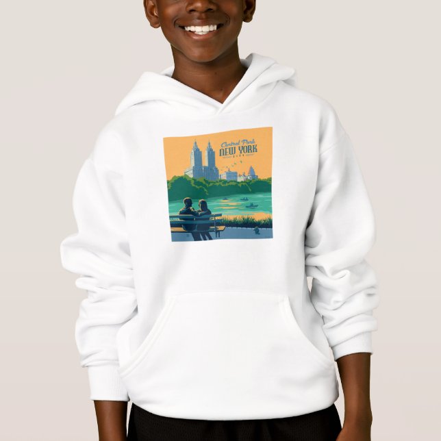 New York Central Park Bench Hoodie (Vorderseite)