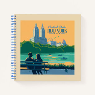 New York Central Park Bench Notizbuch