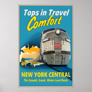 New York Central Railroad ist Spitzenreiter in Rei Poster