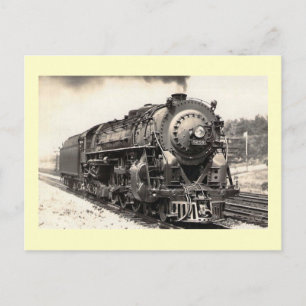 New York Central RR, Dampflokomotive Vintage Postkarte