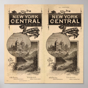 New York Central und Hudson River Railroad Poster