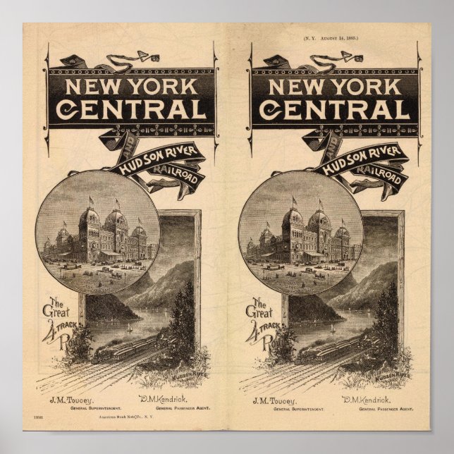 New York Central und Hudson River Railroad Poster (Vorne)