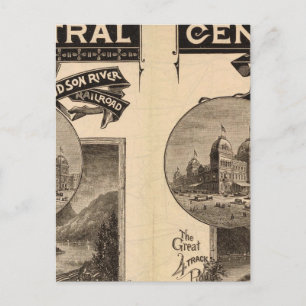 New York Central und Hudson River Railroad Postkarte