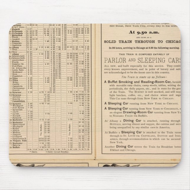 New York Central und Hudson River Railway 2 Mousepad (Vorne)