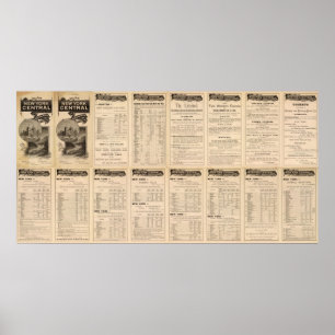 New York Central und Hudson River Railway 2 Poster