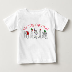 New York Christmas NYC Holiday Sehenswürdigkeiten  Baby T-shirt