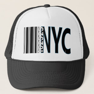 New York City 1625 Barcode Design Truckerkappe