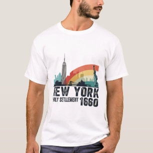 New York City 1960 - Vintag Color Skyline Retro G T-Shirt