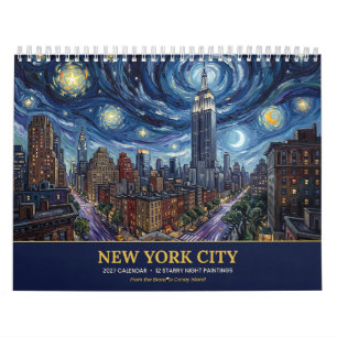 New York City 2027 Sternennacht-Kalender Kalender