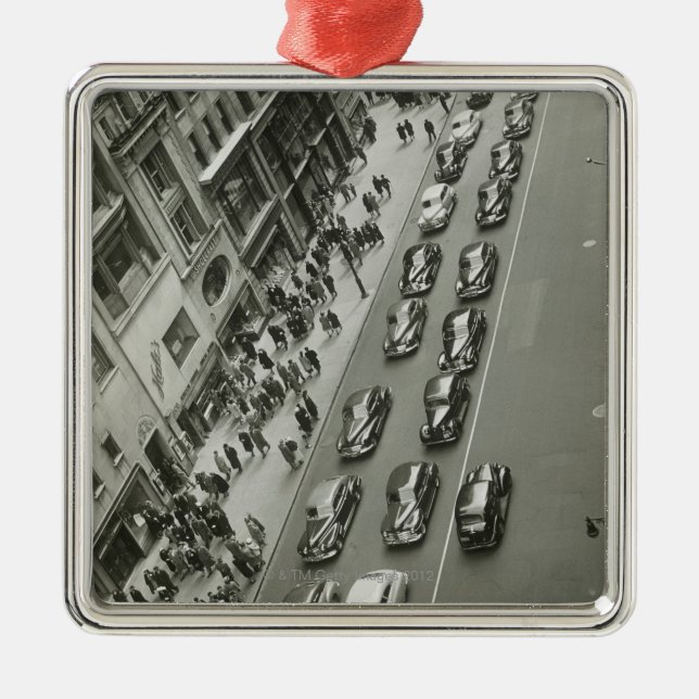 New York City 2 Silbernes Ornament (Vorne)